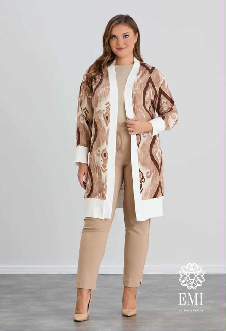 Пуловер - Жилетка JAKLIN - Бежова - Muudsfashion