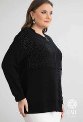 Суитшърт - Суитшърт ROMA - Черен - Muudsfashion
