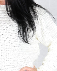 Пуловер AURA - бял