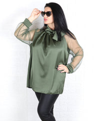 Блуза KATRIN - Военно зелено