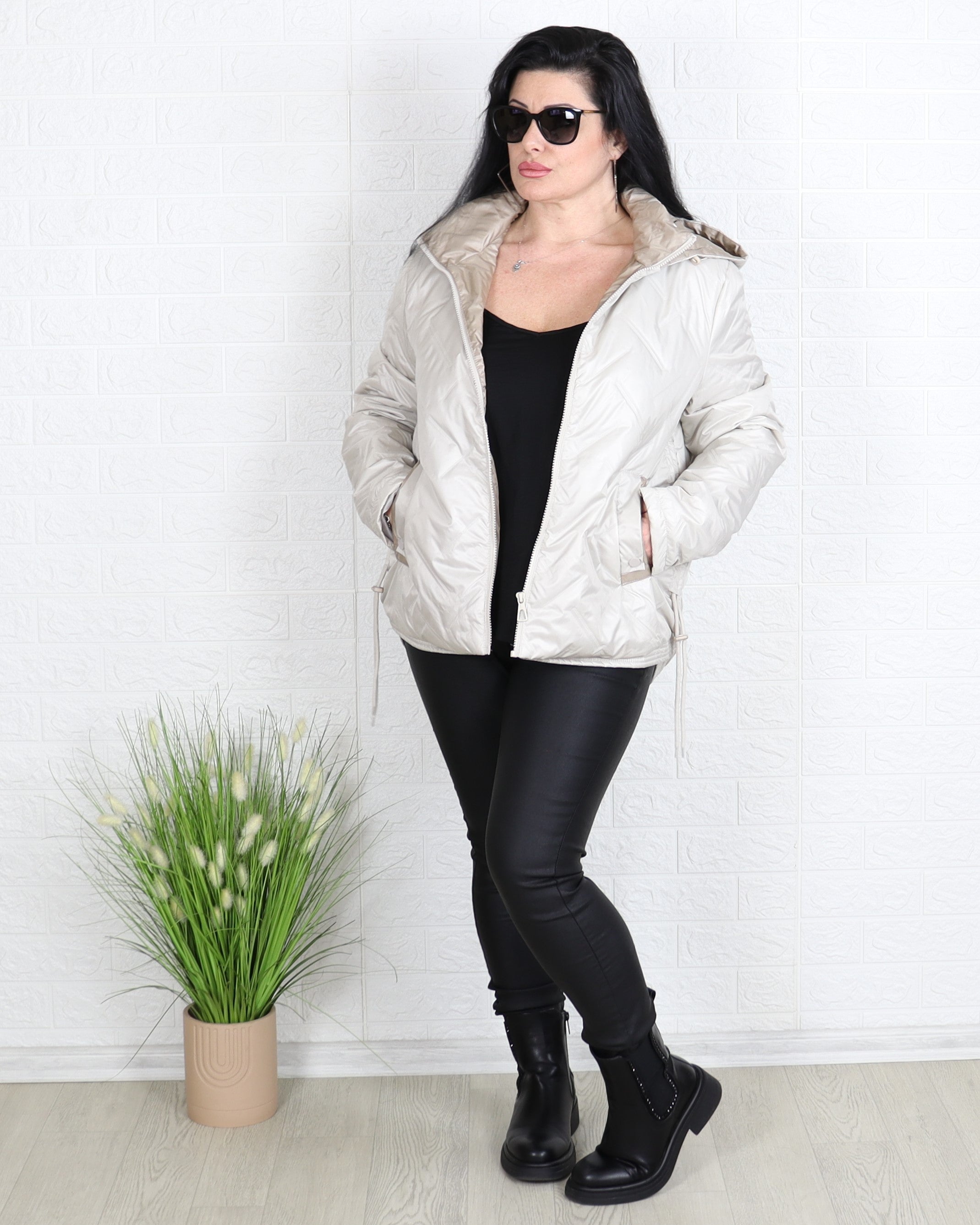 Яке - Пролетно Яке ELISA - Екрю - Muudsfashion