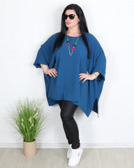 Блуза - Туника BERNARDA - Синя - Muudsfashion