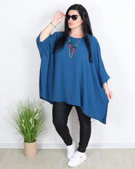 Блуза - Туника BERNARDA - Синя - Muudsfashion