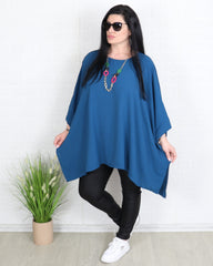 Блуза - Туника BERNARDA - Синя - Muudsfashion