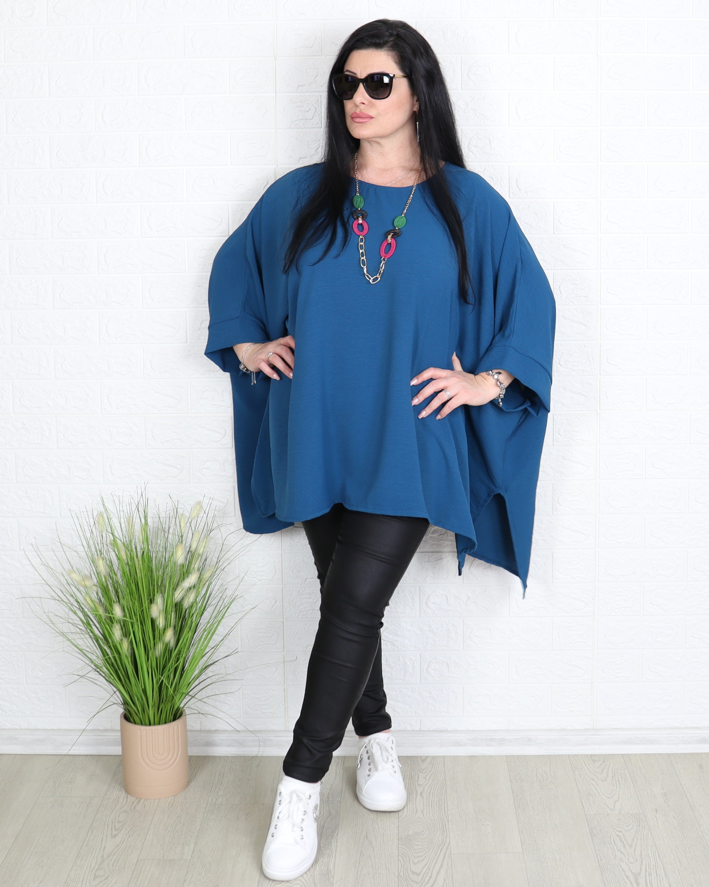 Блуза - Туника BERNARDA - Синя - Muudsfashion