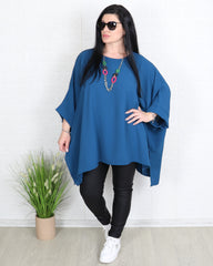 Блуза - Туника BERNARDA - Синя - Muudsfashion
