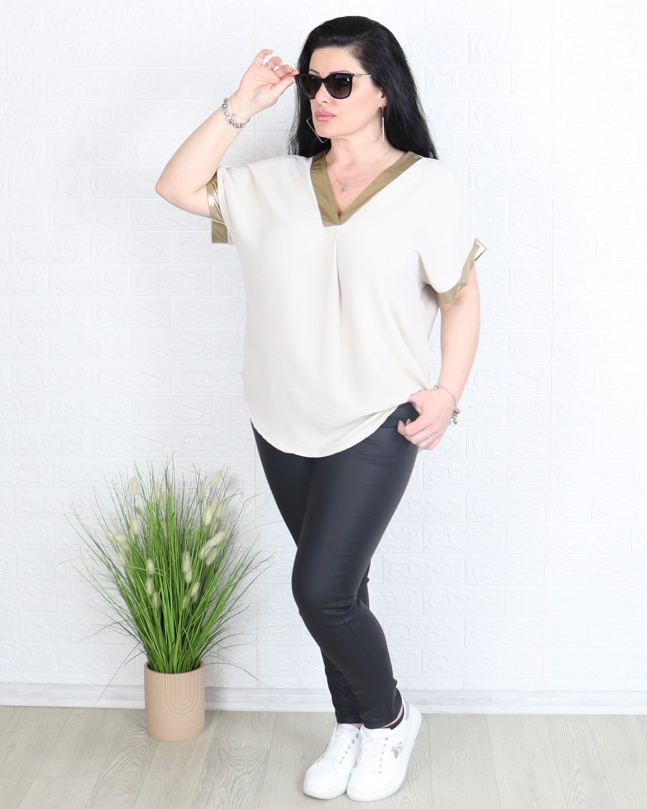 Блуза - Блуза SELIA - бежов - Muudsfashion