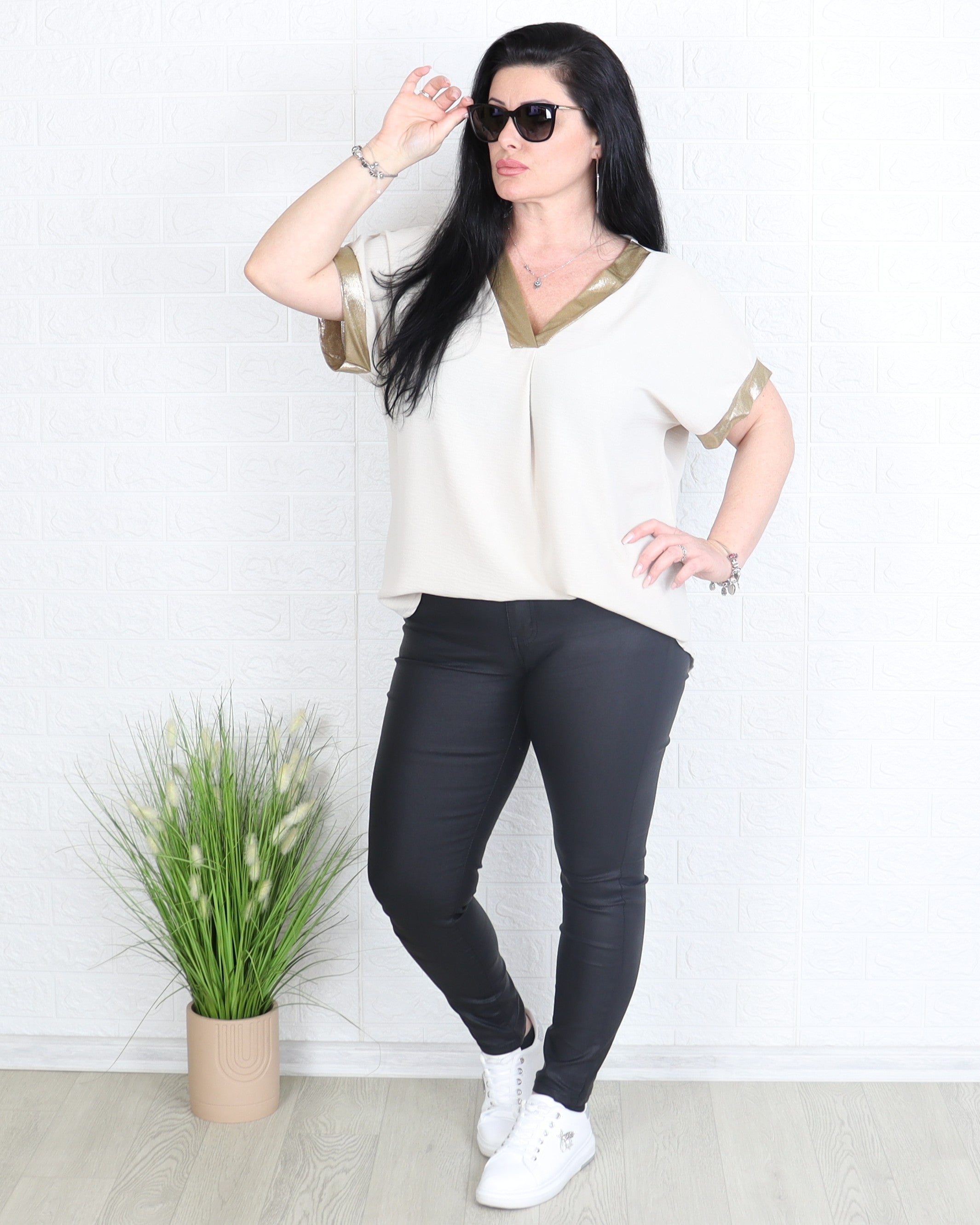 Блуза - Блуза SELIA - бежов - Muudsfashion