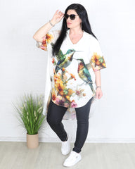 Блуза - Туника NORA - бяла - Muudsfashion