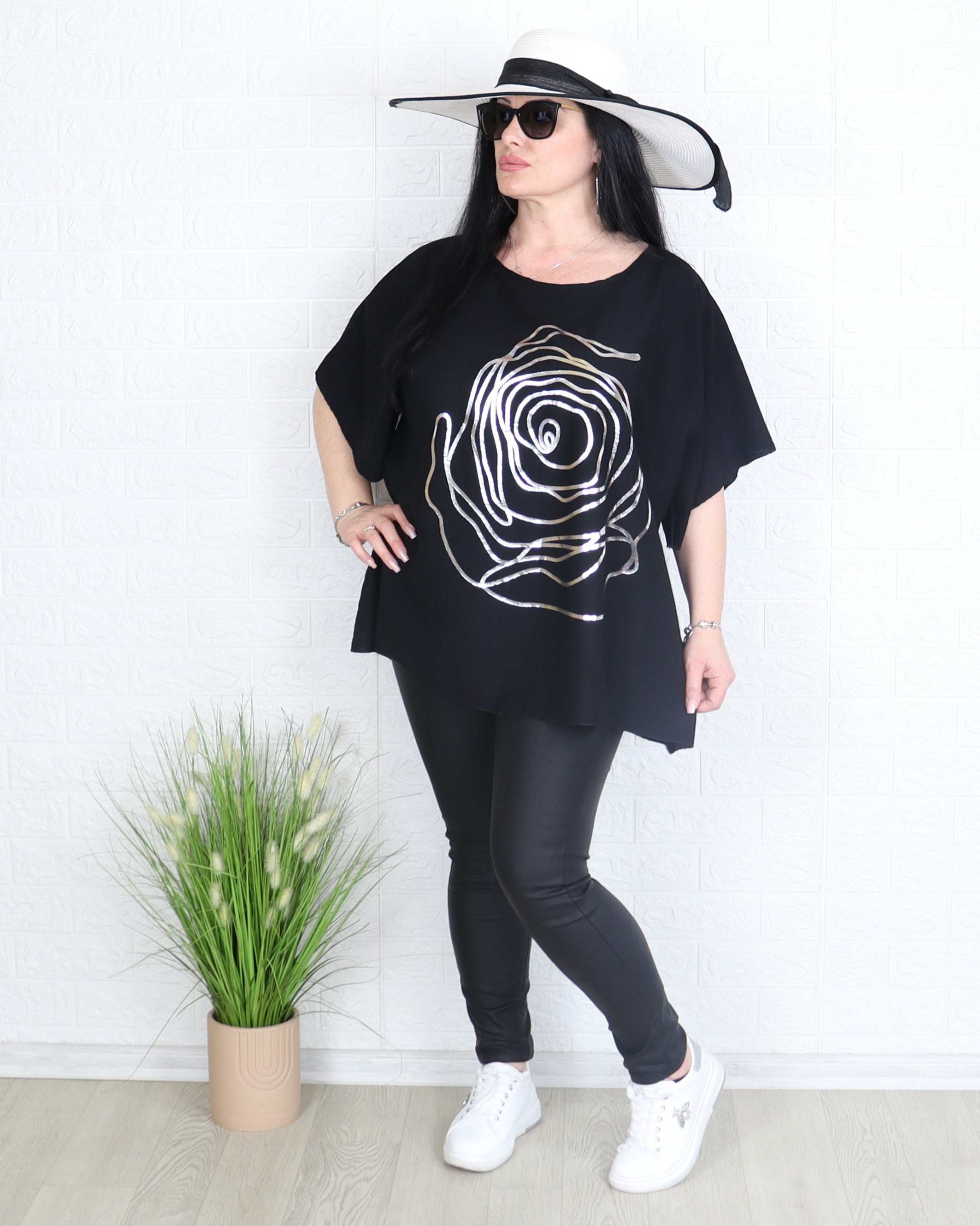 Блуза - Блуза ROSALIA - черна - Muudsfashion