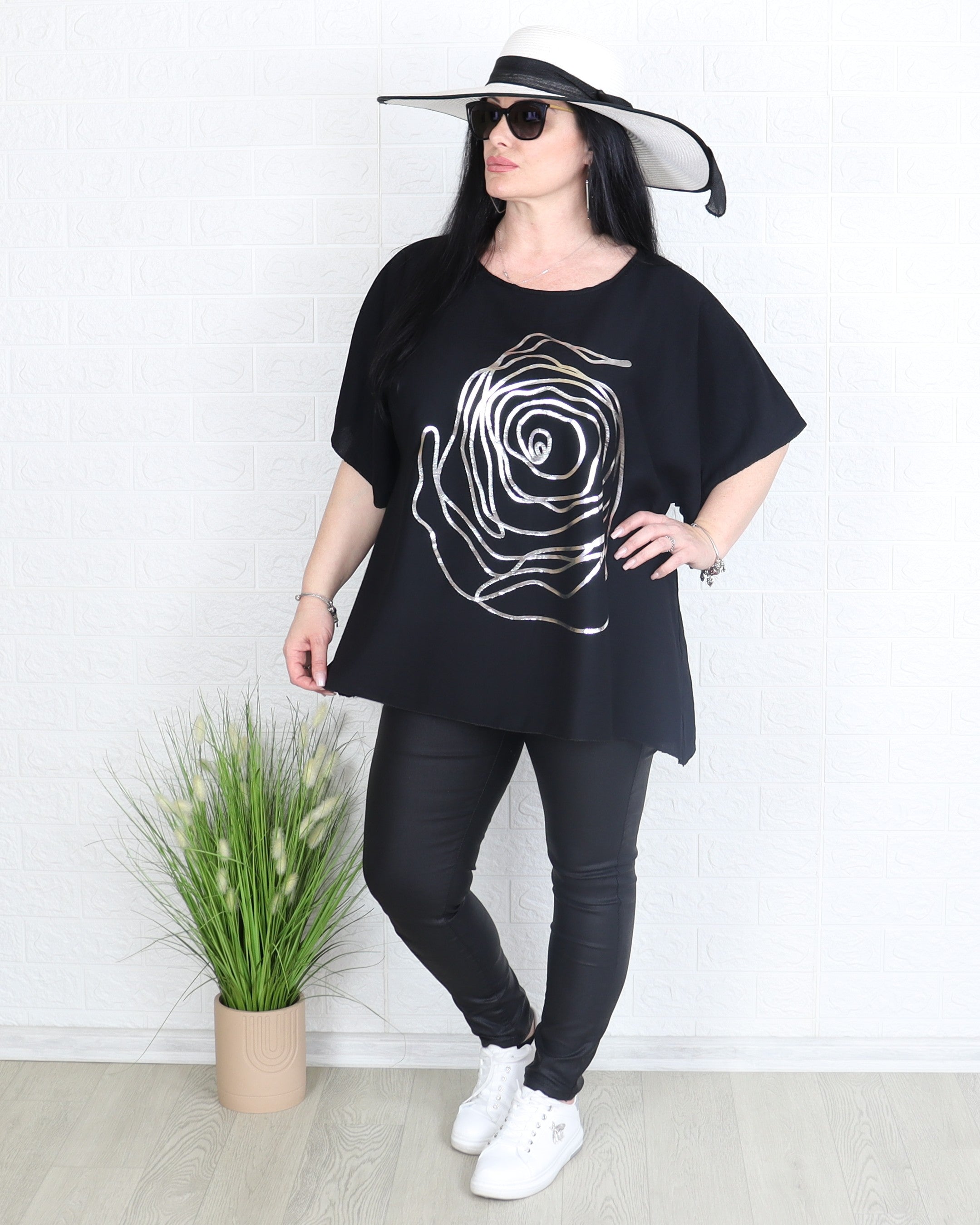 Блуза - Блуза ROSALIA - черна - Muudsfashion