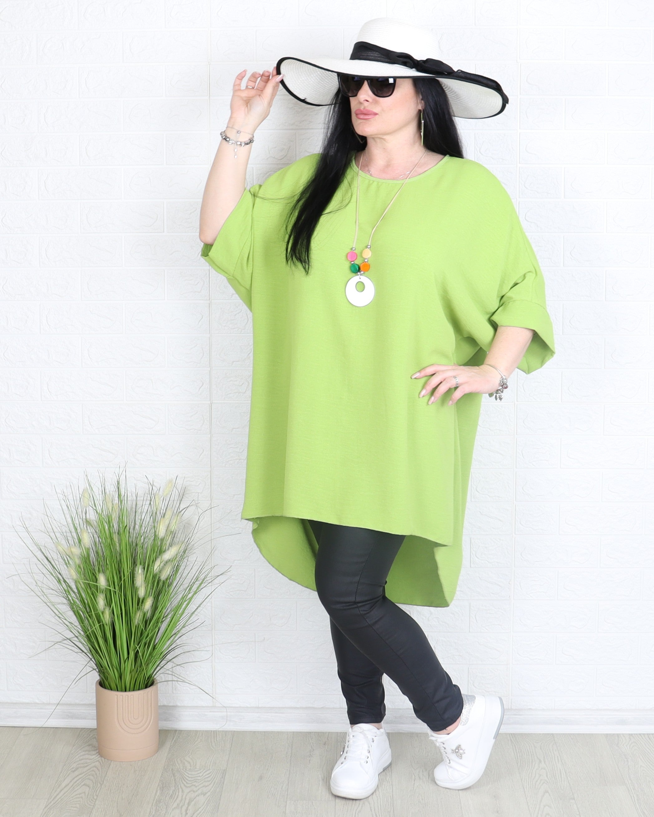 Блуза - Туника AFRA - лимонена трева - Muudsfashion