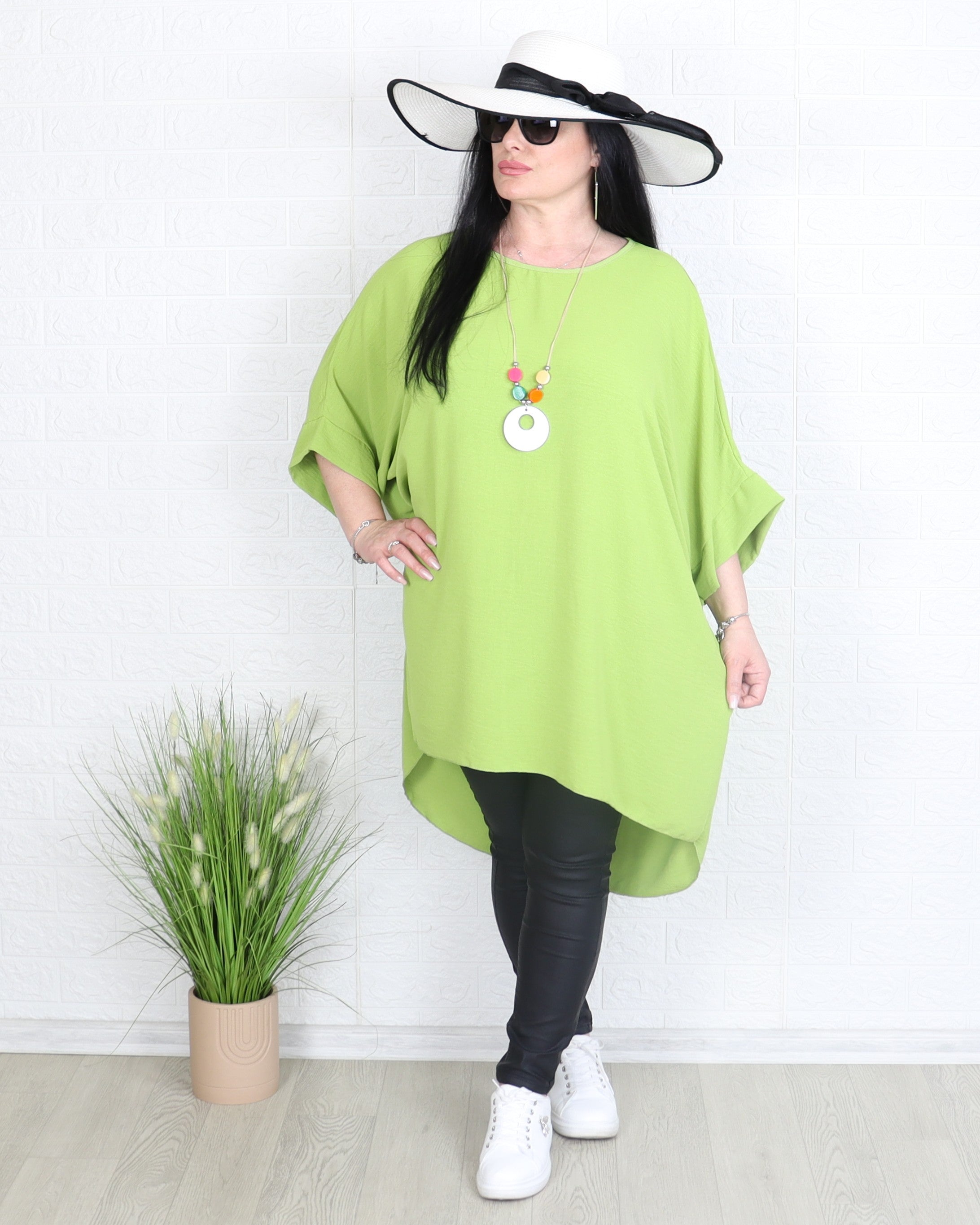 Блуза - Туника AFRA - лимонена трева - Muudsfashion