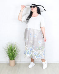 Рокля - Рокля SILVI - бежова - Muudsfashion