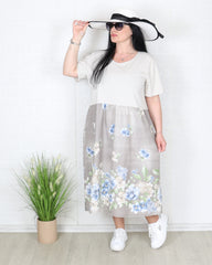 Рокля - Рокля SILVI - бежова - Muudsfashion