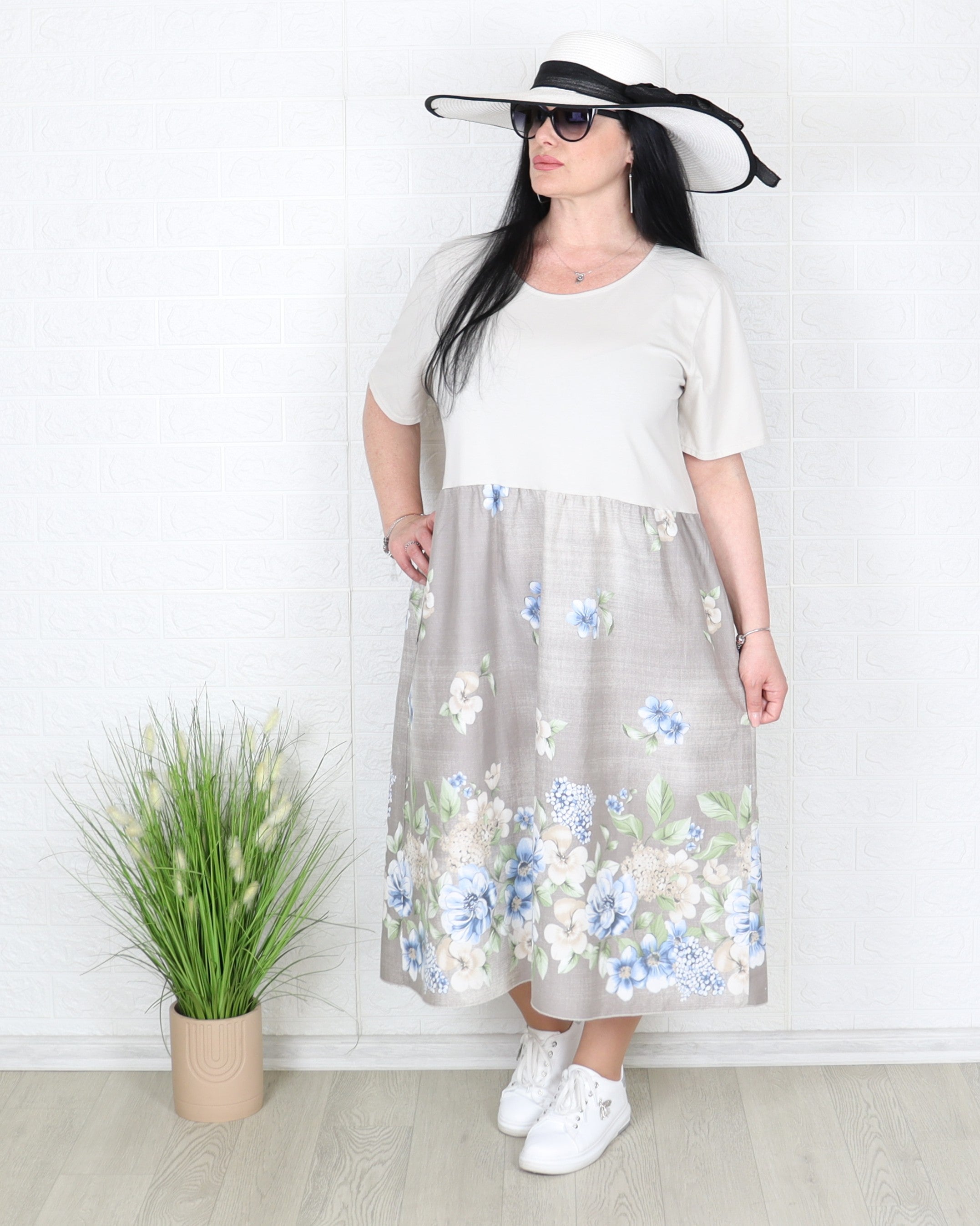 Рокля - Рокля SILVI - бежова - Muudsfashion