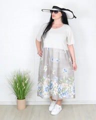 Рокля - Рокля SILVI - бежова - Muudsfashion
