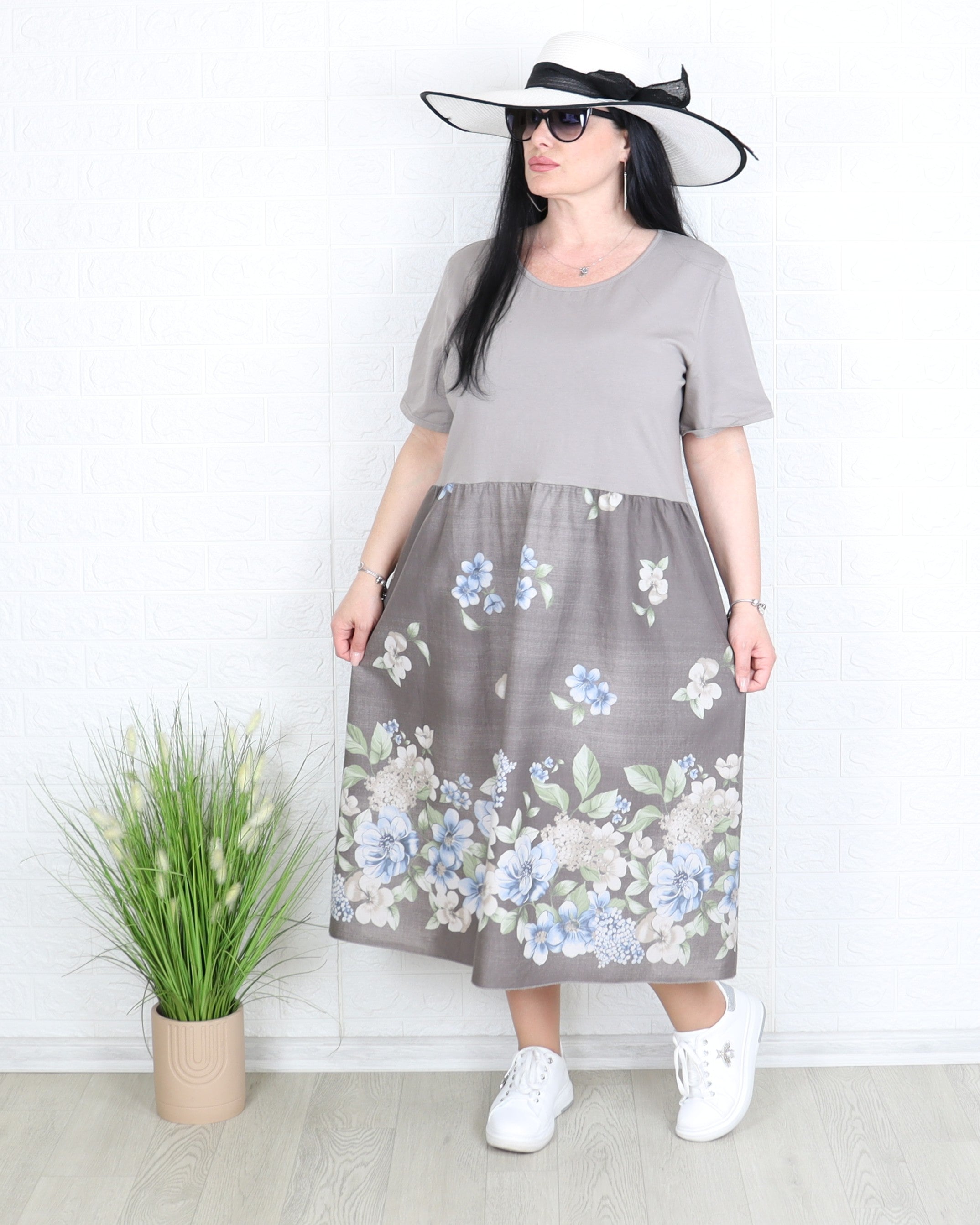 Рокля - Рокля SILVI - капучино - Muudsfashion