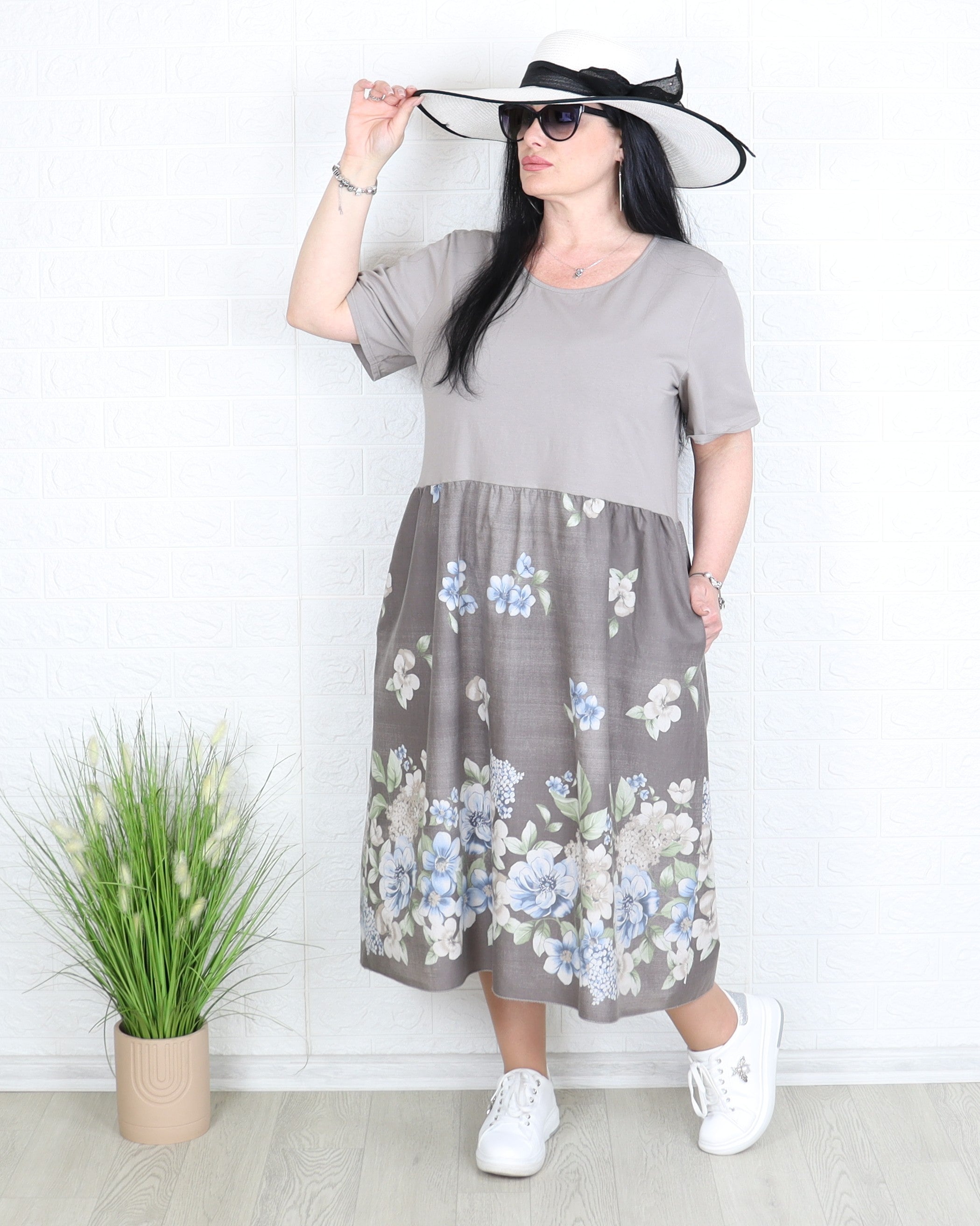 Рокля - Рокля SILVI - капучино - Muudsfashion