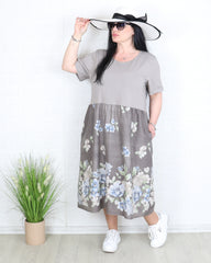 Рокля - Рокля SILVI - капучино - Muudsfashion