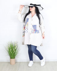 Риза - Риза PAOLA - бежова - Muudsfashion