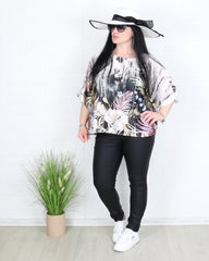 Блуза - Блуза TROPIC - черна - Muudsfashion