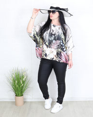 Блуза - Блуза TROPIC - черна - Muudsfashion