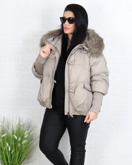 Яке - Зимно Яке AMOR - Бежово - Muudsfashion