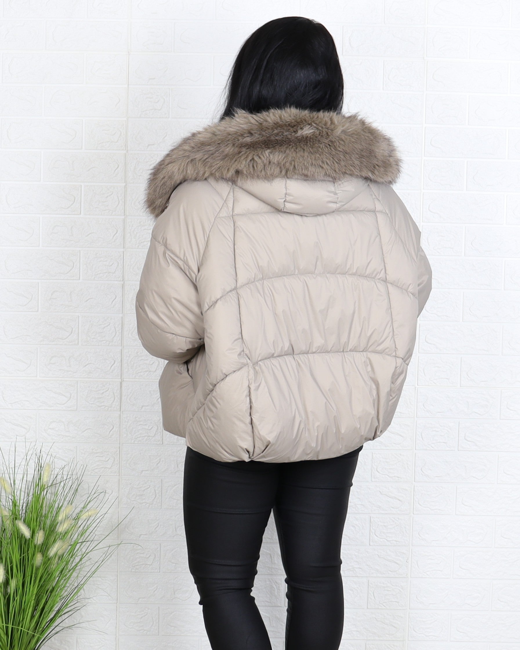 Яке - Зимно Яке AMOR - Бежово - Muudsfashion