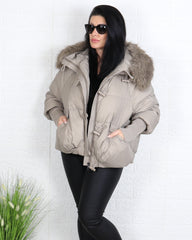 Яке - Зимно Яке AMOR - Бежово - Muudsfashion