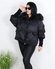 Яке - Зимно Яке AMOR - Черно - Muudsfashion