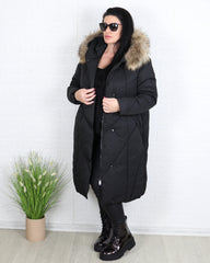 Яке - Зимно Яке AMARA - Черно - Muudsfashion