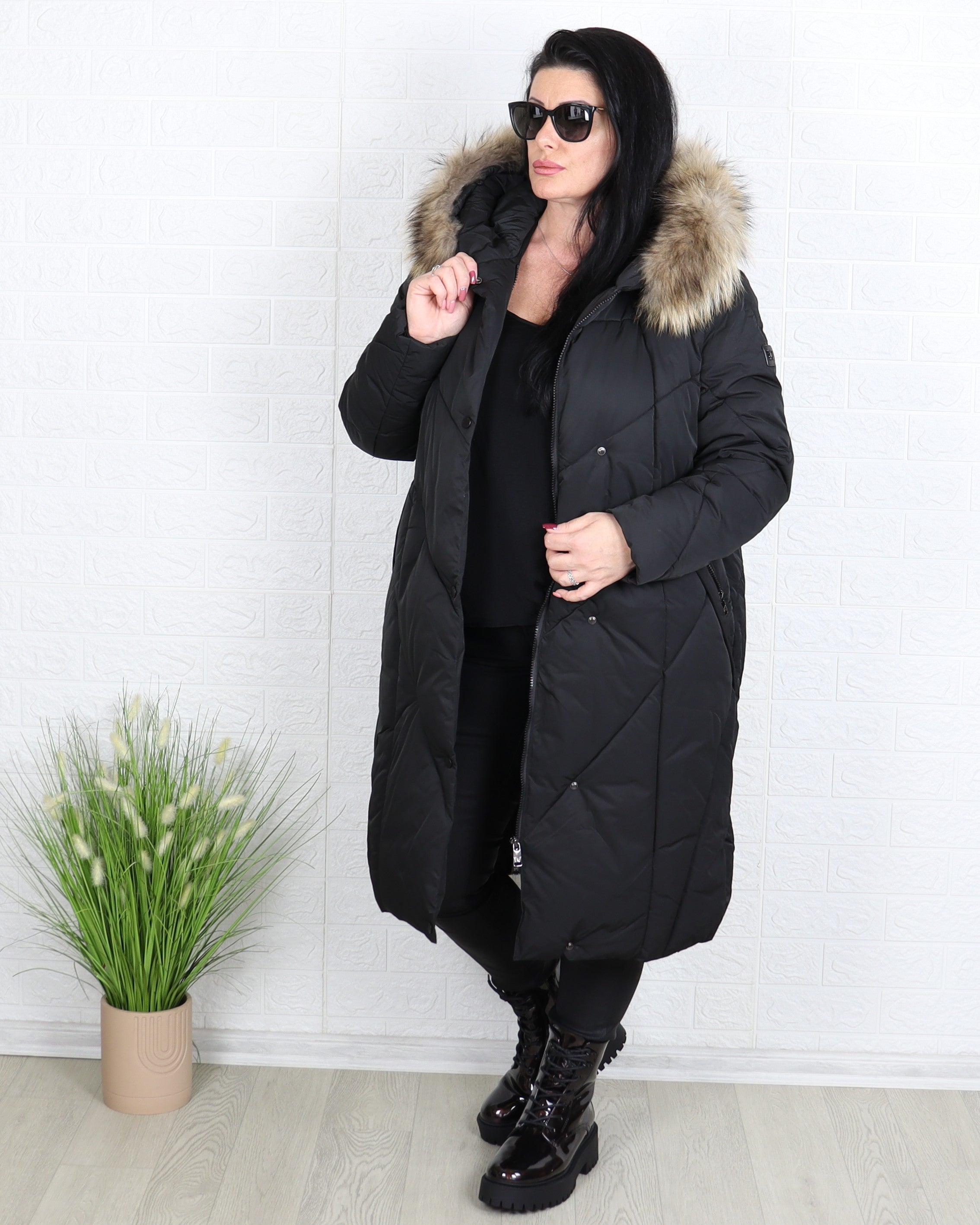 Яке - Зимно Яке AMARA - Черно - Muudsfashion