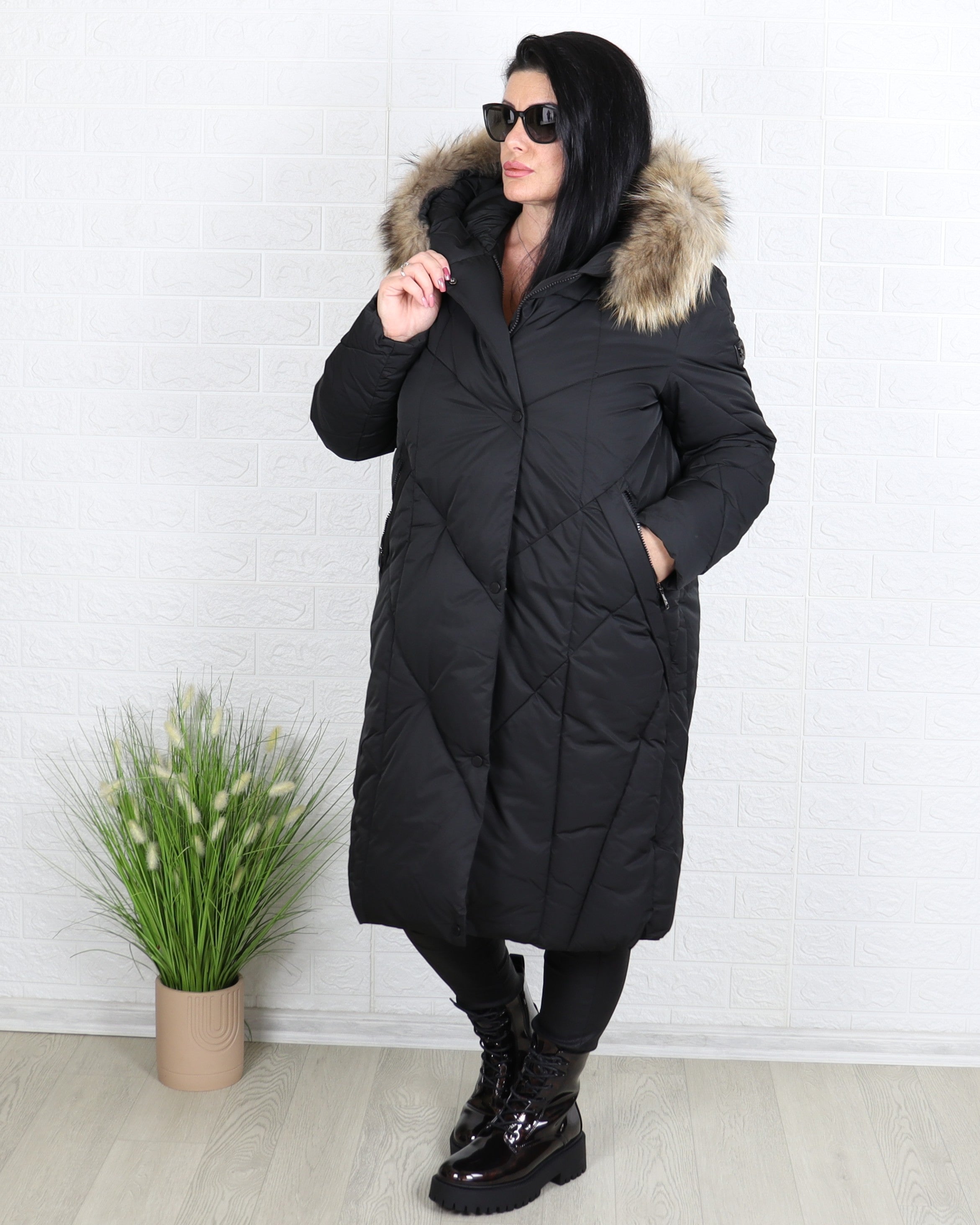 Яке - Зимно Яке AMARA - Черно - Muudsfashion