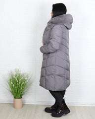 Яке - Зимно Яке MONA - сиво - Muudsfashion
