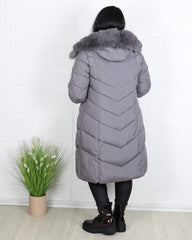 Яке - Зимно Яке MONA - сиво - Muudsfashion