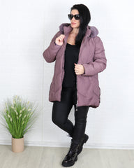 Яке - Зимно Яке MARTA - Пепел от рози - Muudsfashion