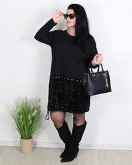 Рокля - Рокля Aurelia - Черна - Muudsfashion