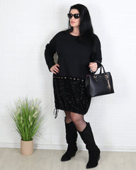 Рокля - Рокля Aurelia - Черна - Muudsfashion