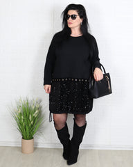 Рокля - Рокля Aurelia - Черна - Muudsfashion