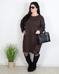 Рокля - Рокля SERENA - Кафява - Muudsfashion