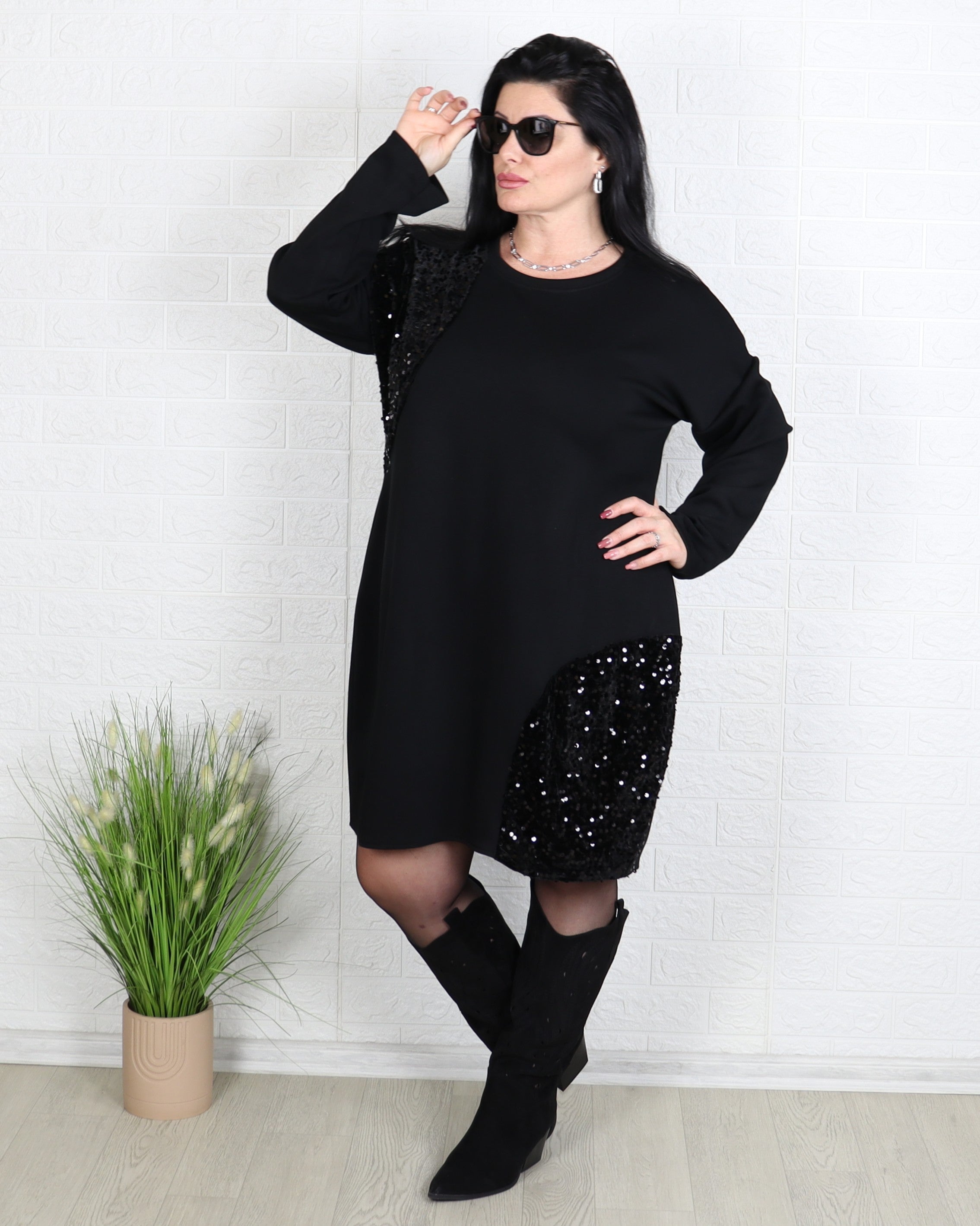 Рокля - Рокля SERENA - Черна - Muudsfashion