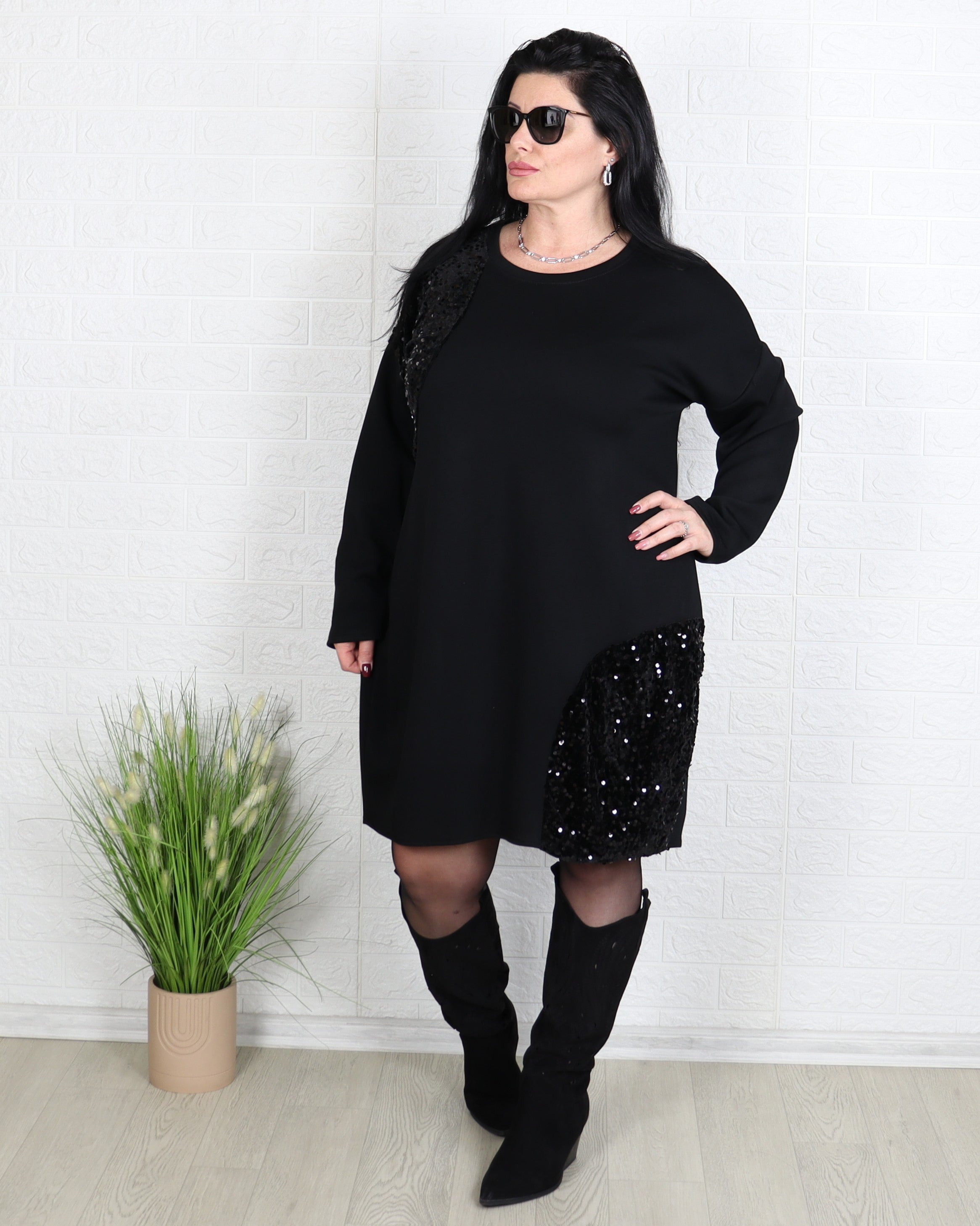 Рокля - Рокля SERENA - Черна - Muudsfashion