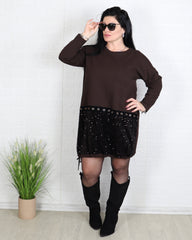 Рокля - Рокля Aurelia - Кафява - Muudsfashion