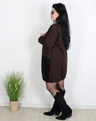 Рокля - Рокля Aurelia - Кафява - Muudsfashion