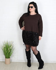 Рокля - Рокля Aurelia - Кафява - Muudsfashion