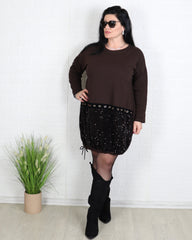 Рокля - Рокля Aurelia - Кафява - Muudsfashion