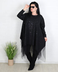 Блуза - Туника FEIRIN - Черна - Muudsfashion