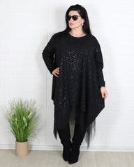 Блуза - Туника FEIRIN - Черна - Muudsfashion