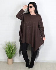 Блуза - Туника FEIRIN - Кафява - Muudsfashion